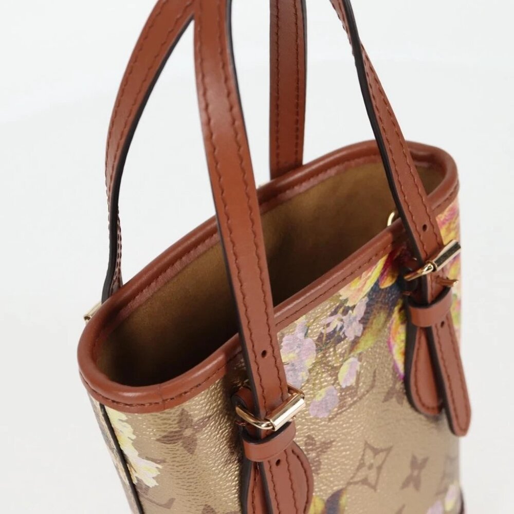 LOUIS VUITTON LV Garden Nano Bucket Shoulder Bag Beige M81724 LV Auth 130468SM - Picture 11 of 15